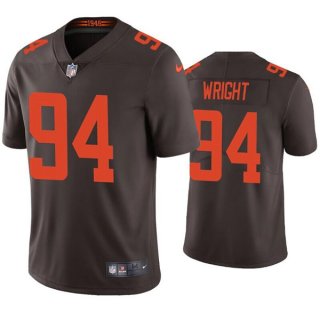 Cleveland Browns #94 Alex Wright Brown Vapor Untouchable Limited Stitched