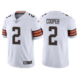Cleveland Browns #2 Amari Cooper White Vapor Untouchable Limited Stitched