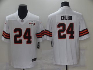 Cleveland Browns #24 Nick Chubb 1946 Vapor Stitched Football Jersey (Check