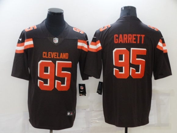 Cleveland Browns #95 Myles Garrett Brown Vapor Untouchable Limited Stitched