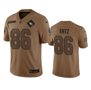 Arizona Cardinals #86 Zach Ertz 2023 Brown Salute To Service Limited Stitched Football