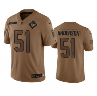Houston Texans #51 Will Anderson Jr. 2023 Brown Salute To Service Limited Stitched