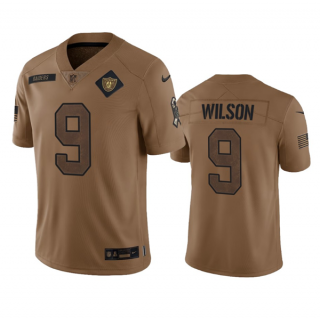 Las Vegas Raiders #9 Tyree Wilson 2023 Brown Salute To Service Limited Stitched
