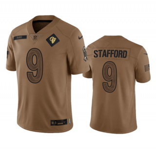 Los Angeles Rams #9 Matthew Stafford 2023 Brown Salute To Service Limited