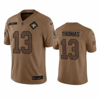 New Orleans Saints #13 Michael Thomas 2023 Brown Salute To Service Limited Limited