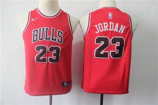Bulls #23 Michael Jordan red youth jersey