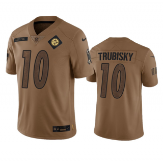 Pittsburgh Steelers #10 Mitch Trubisky 2023 Brown Salute To Service Limited Jersey