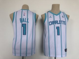 Youth Charlotte Hornets #1 LaMelo Ball white jersey