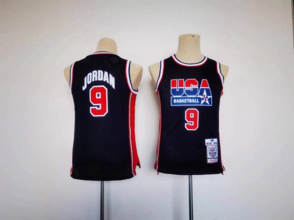Youth Chicago Bulls #9 Michael Jordan black jersey