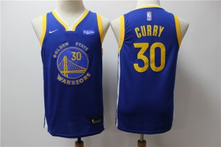 Youth Golden State Warriors #30 Stephen Curry blue Jersey