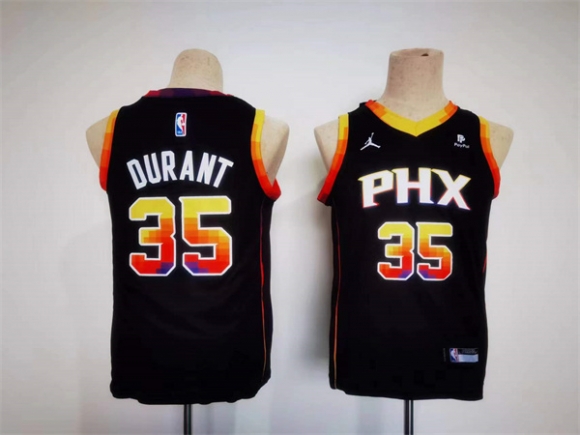 Youth Phoenix Suns #35 Kevin Durant Black