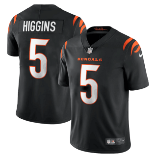 Cincinnati Bengals #5 Tee Higgins Black Vapor Untouchable Limited Stitched Jersey
