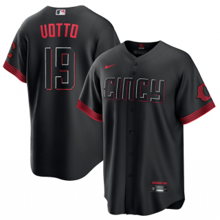 Cincinnati Reds #19 Joey Votto 2023 City Connect Cool Base Stitched Baseball Jersey