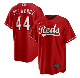 Cincinnati Reds #44 Elly De La Cruz Red Cool Base Stitched Baseball Jersey