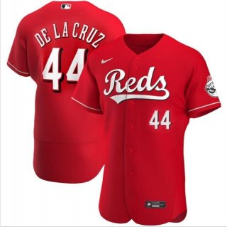 Cincinnati Reds #44 Elly De La Cruz Red Flex Base Stitched Baseball Jersey
