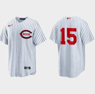 Cincinnati Reds White #15 Nick Senzel Field Of Dreams Cool Base Stitched Baseball