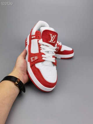 Louis Vuitton x Nike Air Force 1 red