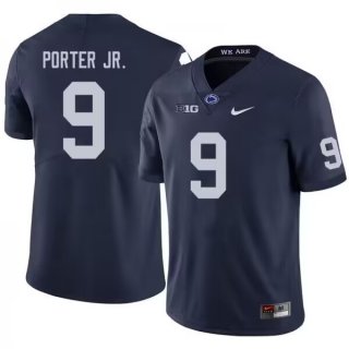 Penn State Nittany Lions #9 Joey Porter Jr. Navy Stitched Jersey