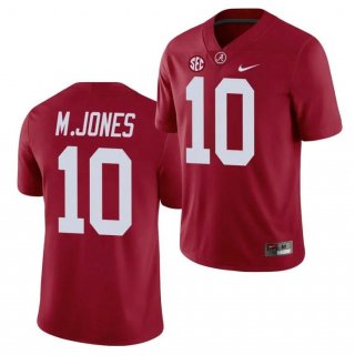 Alabama Crimson Tide #10 Mac Jones Red Stitched Jersey
