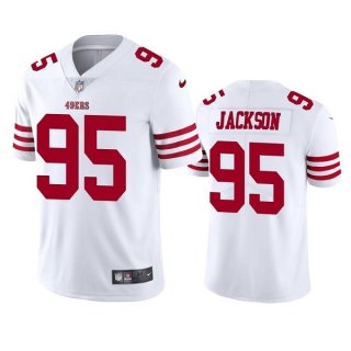 San Francisco 49ers #95 Drake Jackson 2022 White Vapor Untouchable Stitched
