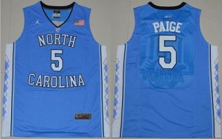 Carolina #5 Marcus Paige Blue Basketball Stitched NCAA Jersey