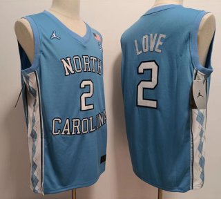 North Carolina #2 love baby blue jersey