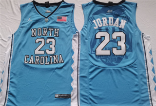 North Carolina Tar Heels #23 Michael Jordan Light Blue Stitched Jersey
