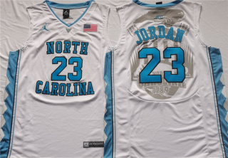 North Carolina Tar Heels #23 Michael Jordan White Stitched Jersey