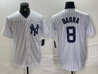New York Yankees #8 white jersey
