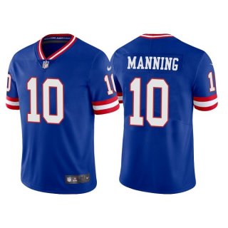 New York Giants #10 Eli Manning Royal Vapor Untouchable Limited Stitched