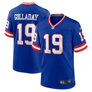 New York Giants #19 Kenny Golladay Royal Stitched Game Jersey