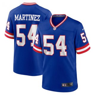 New York Giants #54 Blake Martinez Royal Stitched Game Jersey
