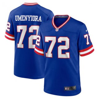 New York Giants #72 Osi Umenyiora Royal Stitched Game Jersey