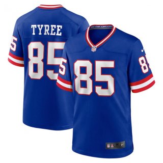 New York Giants #85 David Tyree Royal Stitched Game Jersey