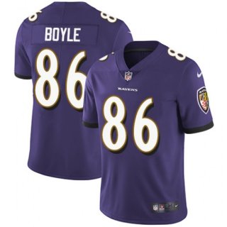 Baltimore Ravens #86 Nick Boyle Purple Vapor Untouchable Limited NFL Jersey