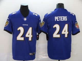Baltimore Ravens #24 Marcus Peters Purple Vapor Untouchable NFL Jersey