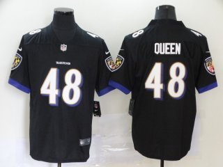 Baltimore Ravens #48 Patrick Queen Black Vapor Untouchable Limited NFL Jersey