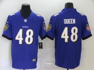 Baltimore Ravens #48 Patrick Queen Purple Vapor Untouchable Limited NFL Jersey