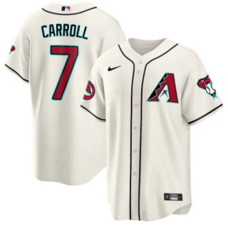Arizona Diamondbacks #7 Corbin Carroll White 2024 Cool Base Stitched Baseball Jersey