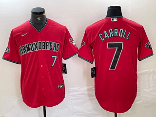 Arizona Diamondbacks #7 Corbin Carroll red Cool Base Stitched Baseball Jersey