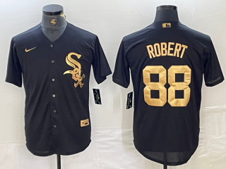 Chicago White Sox #88 Luis Robert Black Cool Base Stitched Jersey