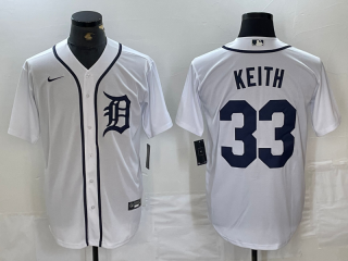 Detroit Tigers #33 Colt Keith White Cool Base Stitched Baseball Jersey