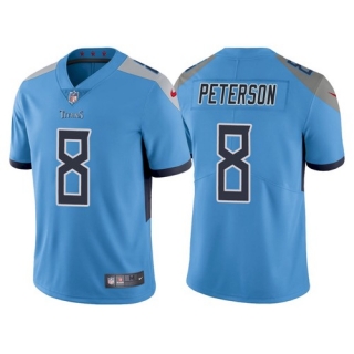 Tennessee Titans #8 Adrian Peterson Blue Vapor Untouchable Stitched Jersey