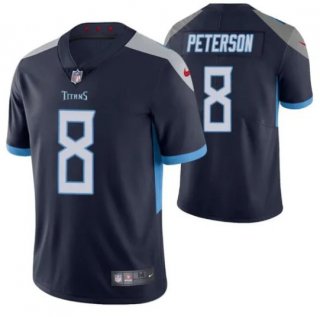 Tennessee Titans #8 Adrian Peterson Navy Vapor Untouchable Stitched Jersey