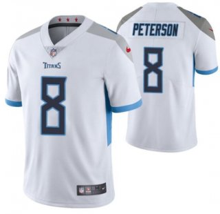 Tennessee Titans #8 Adrian Peterson White Vapor Untouchable Stitched Jersey
