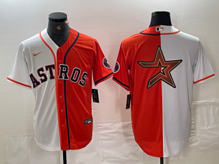 Houston Astros splite blank jersey 3