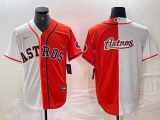 Houston Astros splite blank jersey 4