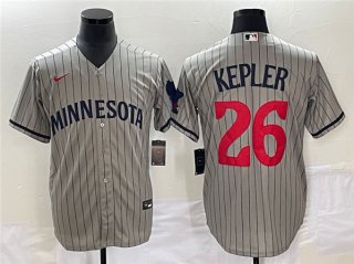 Minnesota Twins #26 Max Kepler Gray Cool Base Stitched Baseball Jersey