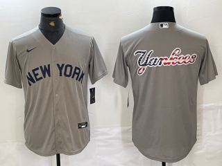 New York Yankees # blank gray jersey 3