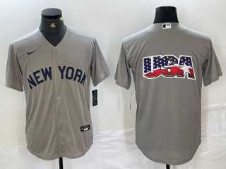 New York Yankees # blank gray jersey 4